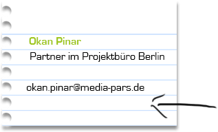 Visitenkarte Okan